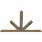 Ekena Millwork Saratoga Rough Sawn Timber Gable Bracket, Douglas Fir, 60"W x 40"H x 2"D x 4"F, 16/12 Pitch GBW060X40X0204SAR00RDF - alternate 2
